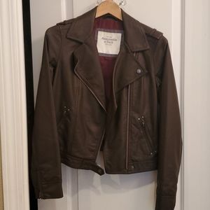 Bown faux leather Abercrombie moto jacket